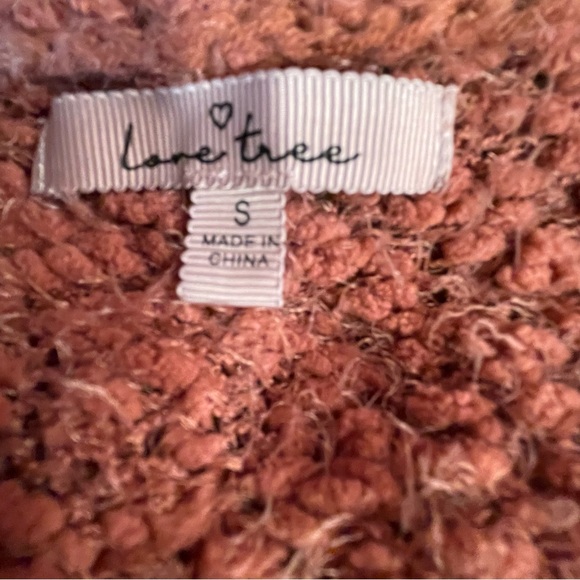 Love Tree Orange Cardigan Sweater Soft Knit - Picture 6 of 7